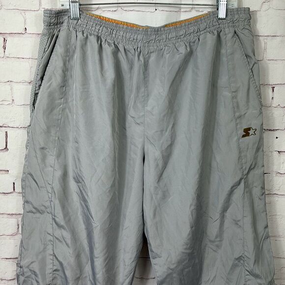 Starter Pants Mens Large 36-38 L Windbreaker Track Vintage Active Zip He… - Picture 2 of 13